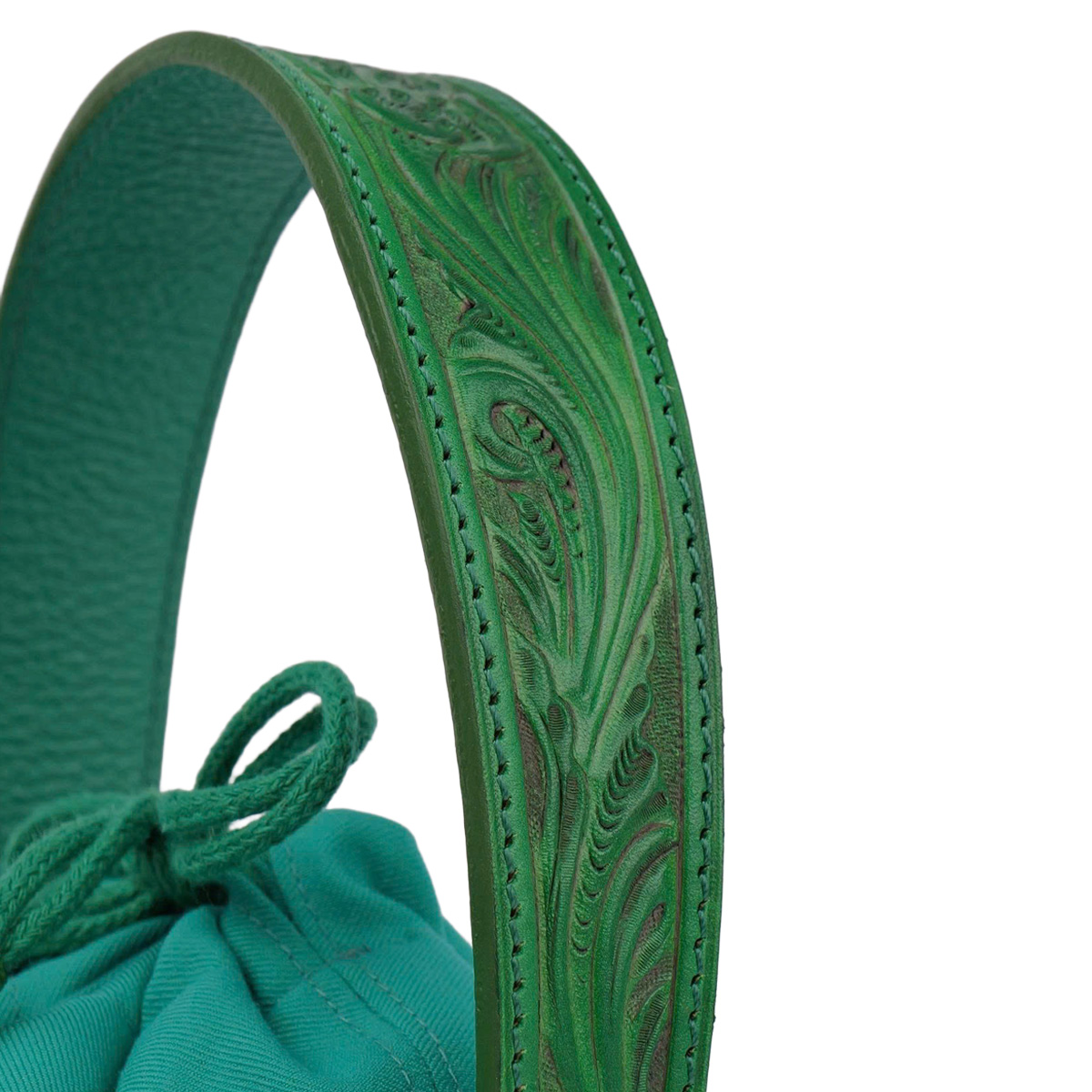 ハチドリ 缶型 カービングレザーハンドル - 画像 (3)