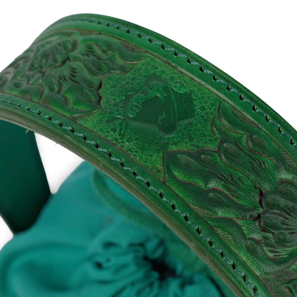 ハチドリ 缶型 カービングレザーハンドル - 画像 (4)