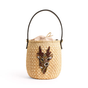 Elk — Cylinder Shape with Carved Leather Handle